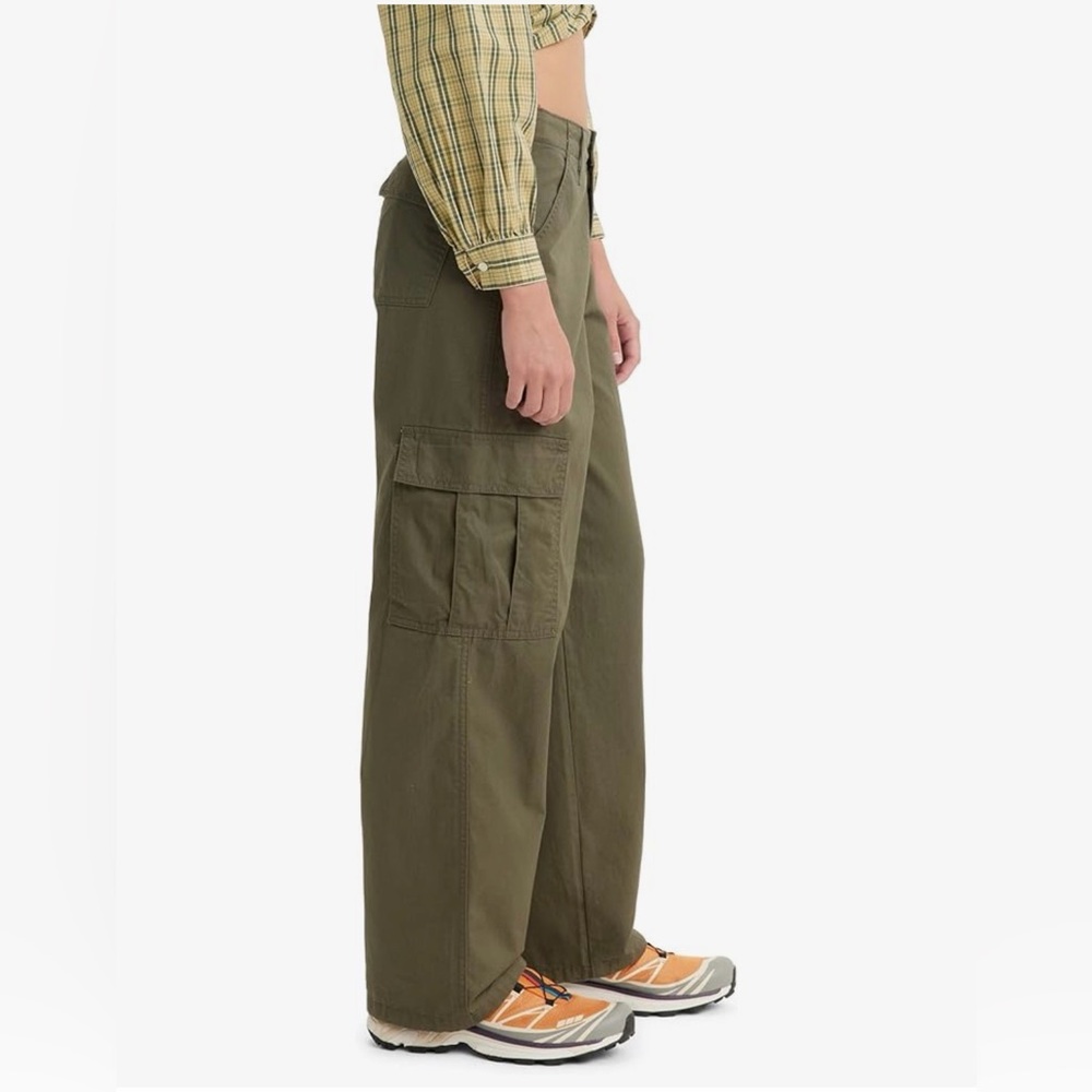 Levi’s ’94 Baggy Cargo Pants Army Green Olive Women’s 26 L30 Utility Streetwear